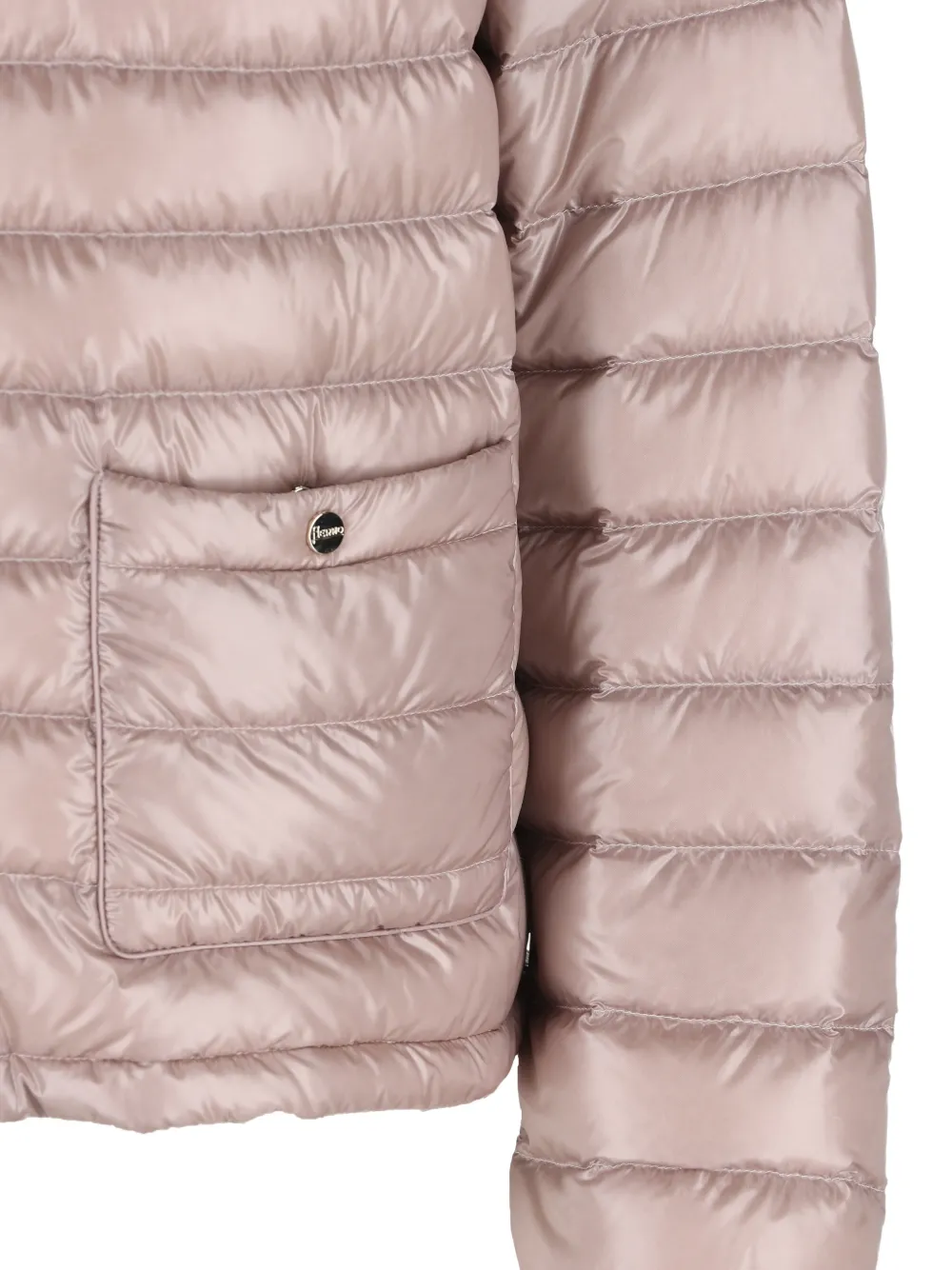 Herno zip-fastening quilted jacket Roze