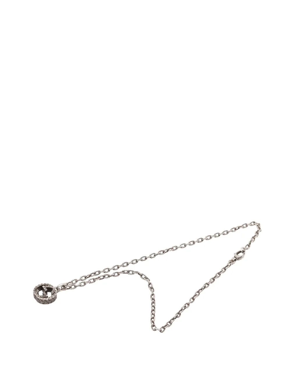 Gucci Pre-Owned 2000-2015 Sterling Silver Interlocking G Pendant necklace - Argento