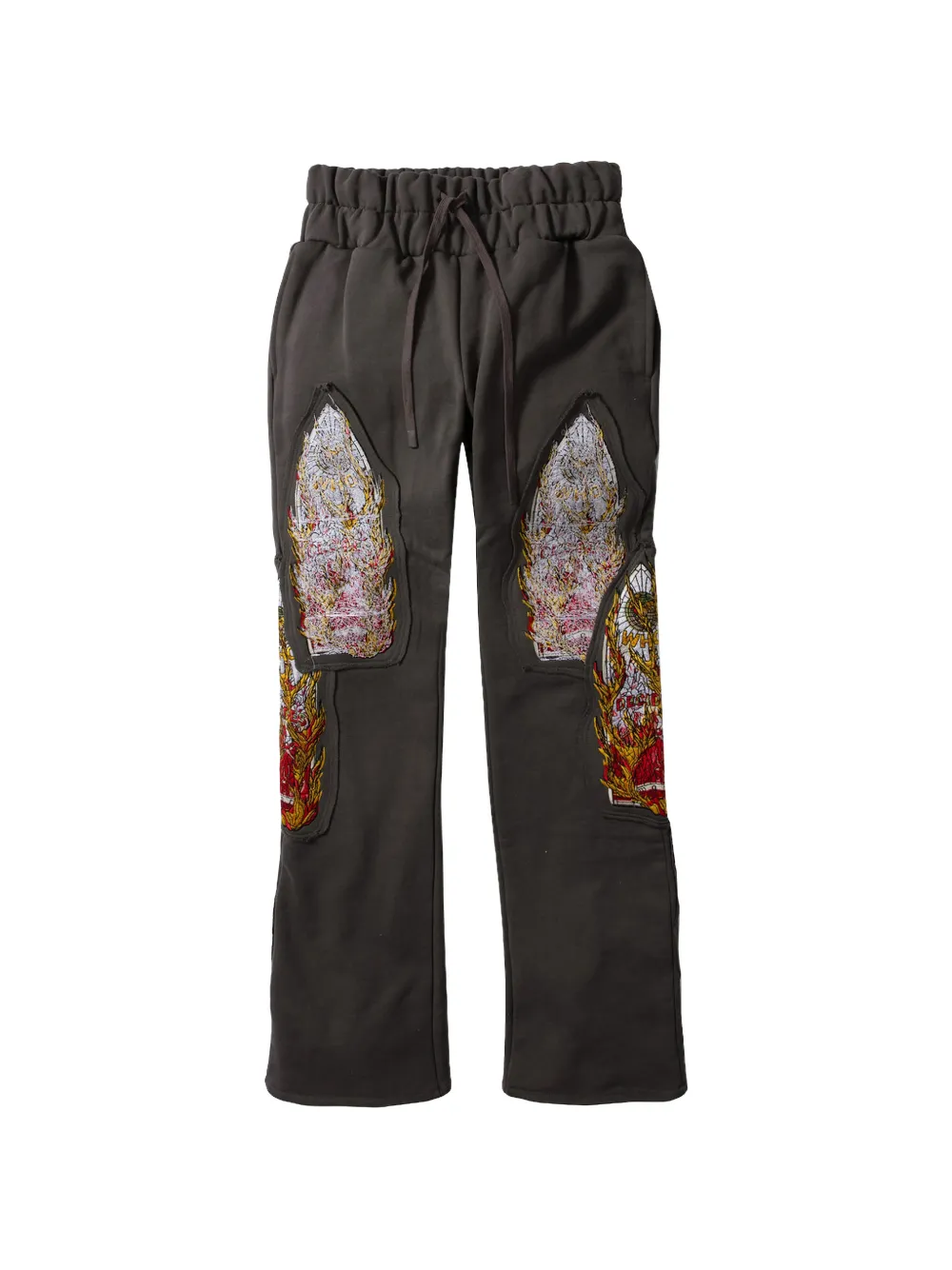 Who Decides War Triple Flame Glass track pants - Grigio