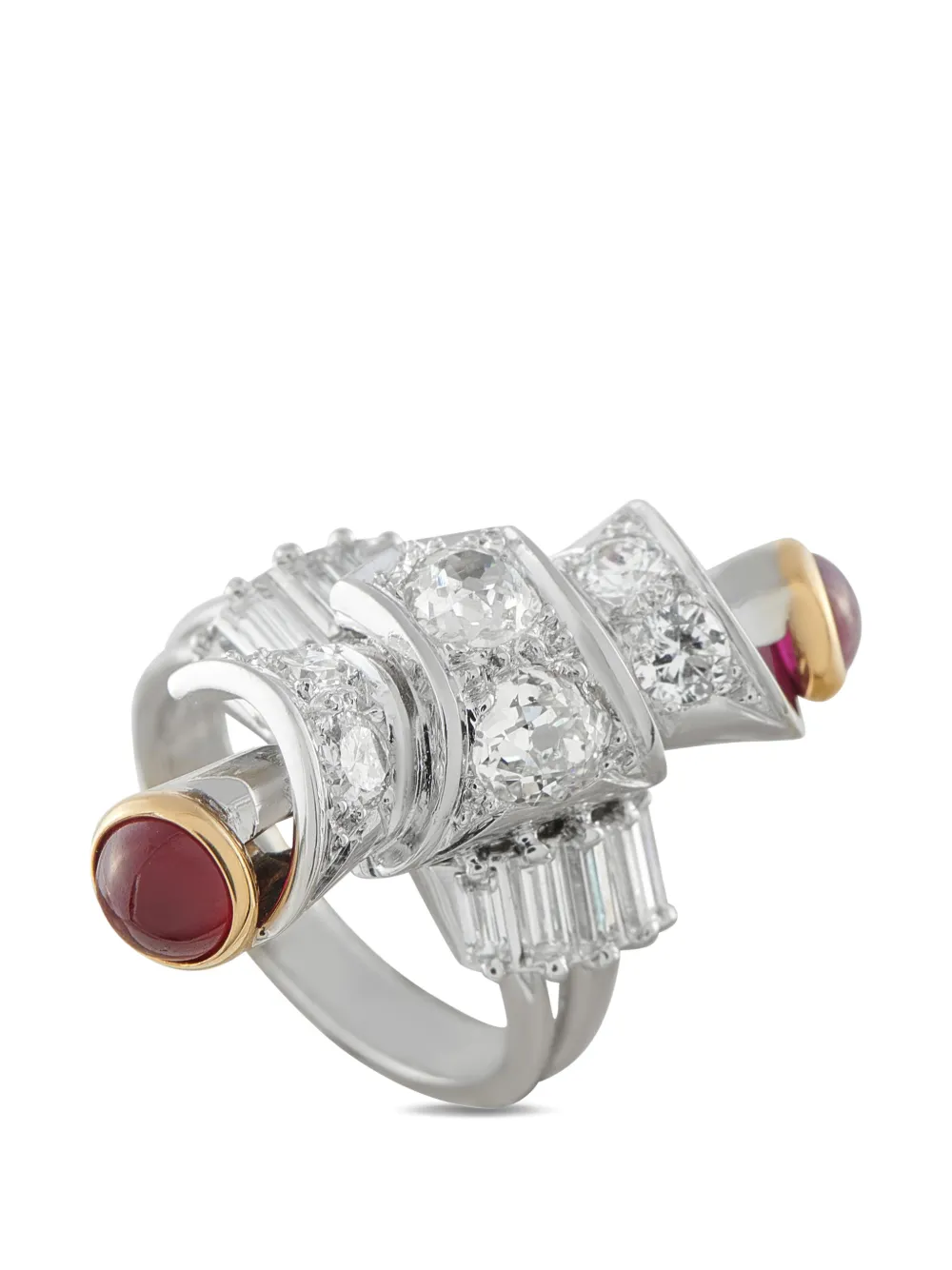 LB Exclusive diamond and ruby ring - Argento