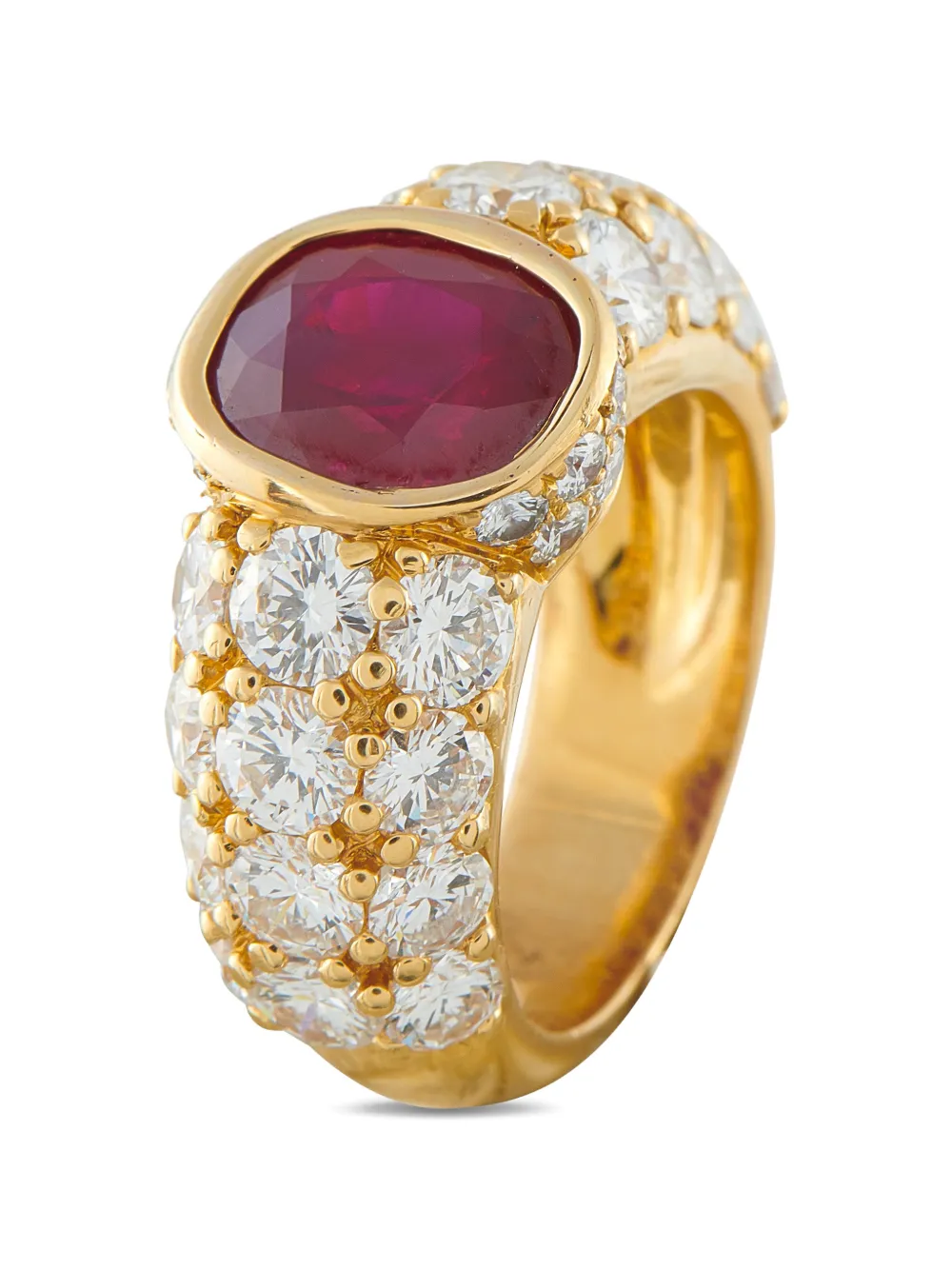 LB Exclusive diamond and ruby cocktail ring - Oro