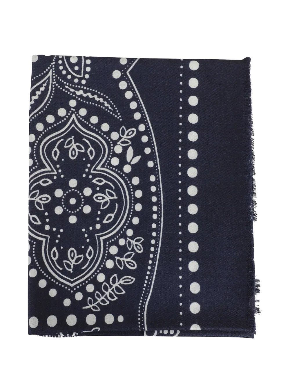 Weekend Max Mara Educated fringed patterned scarf - Blu