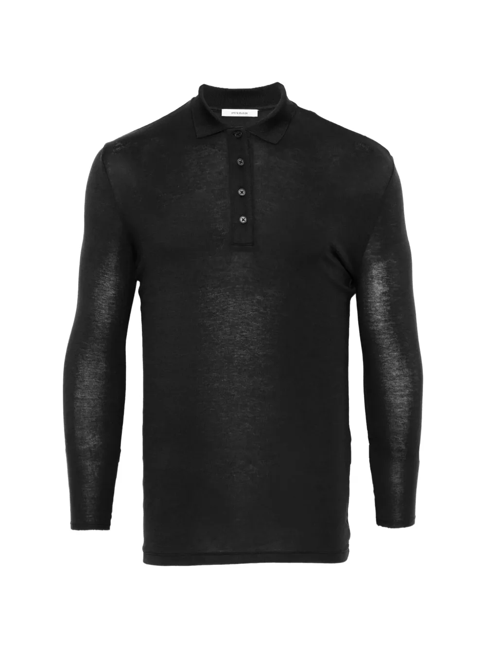 ENTIRE STUDIOS button-fastening polo shirt - Nero