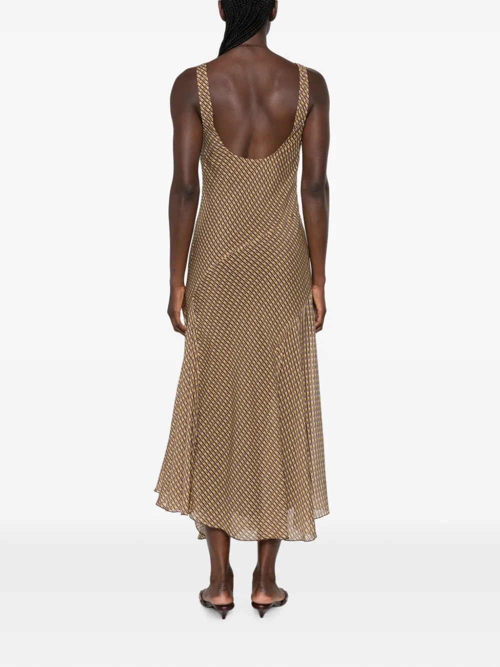 SIR. Cooper gelaagde midi-jurk Beige