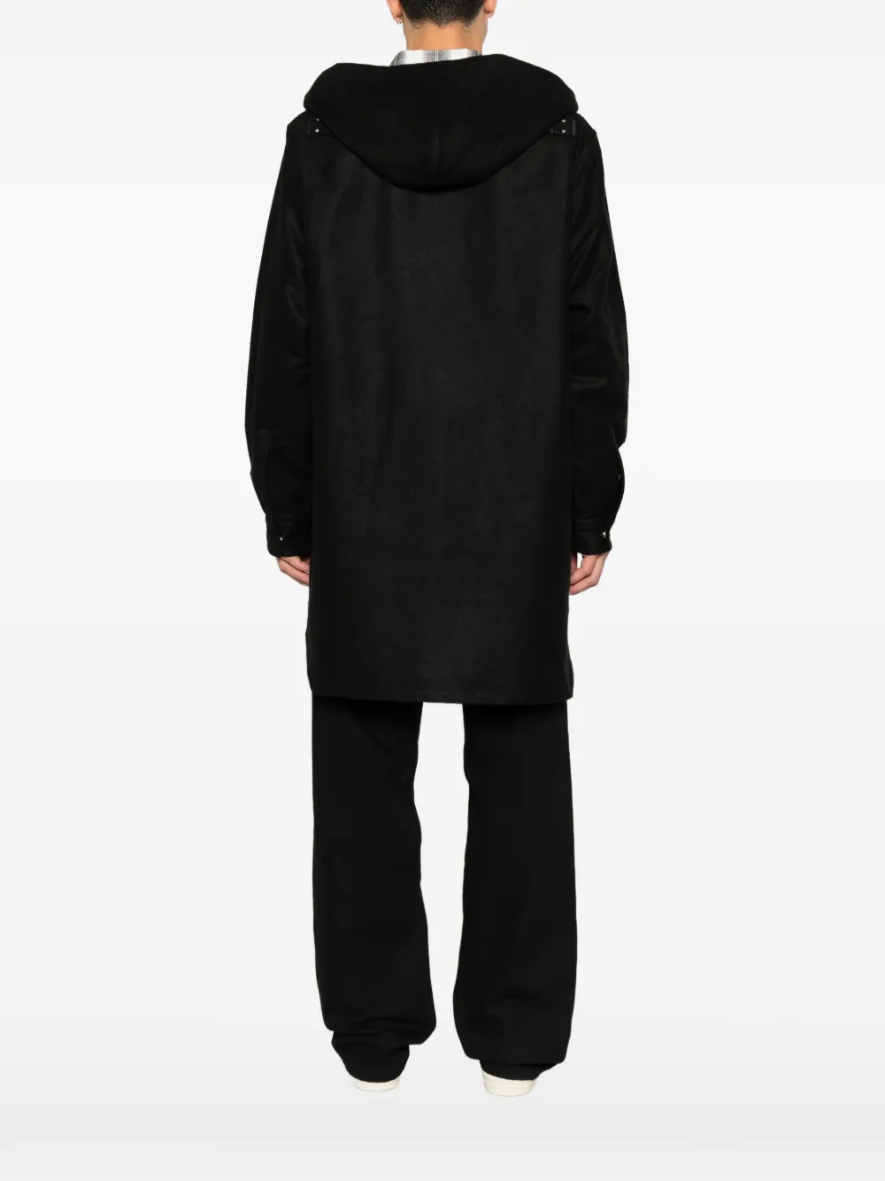 Rick Owens Jas met capuchon Zwart