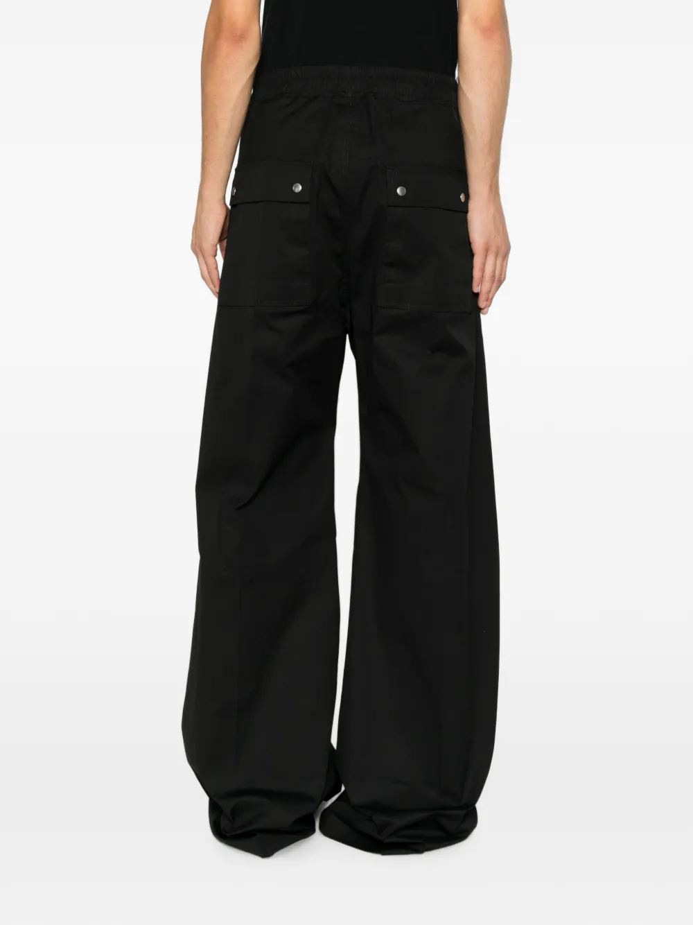 Rick Owens Tower Bela broek van zwart popeline