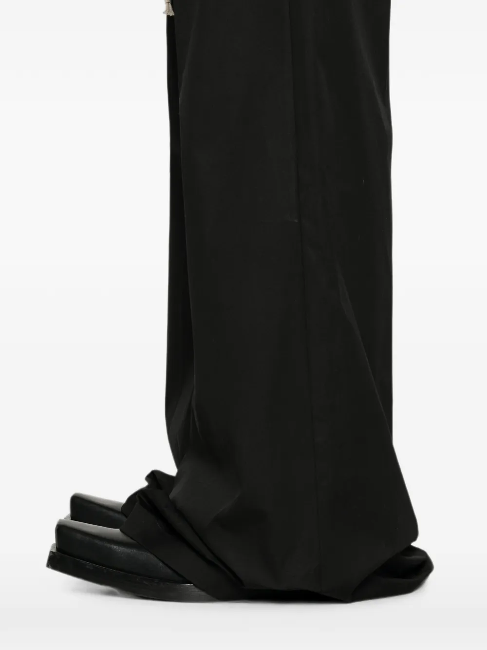 Rick Owens Tower Bela broek van zwart popeline