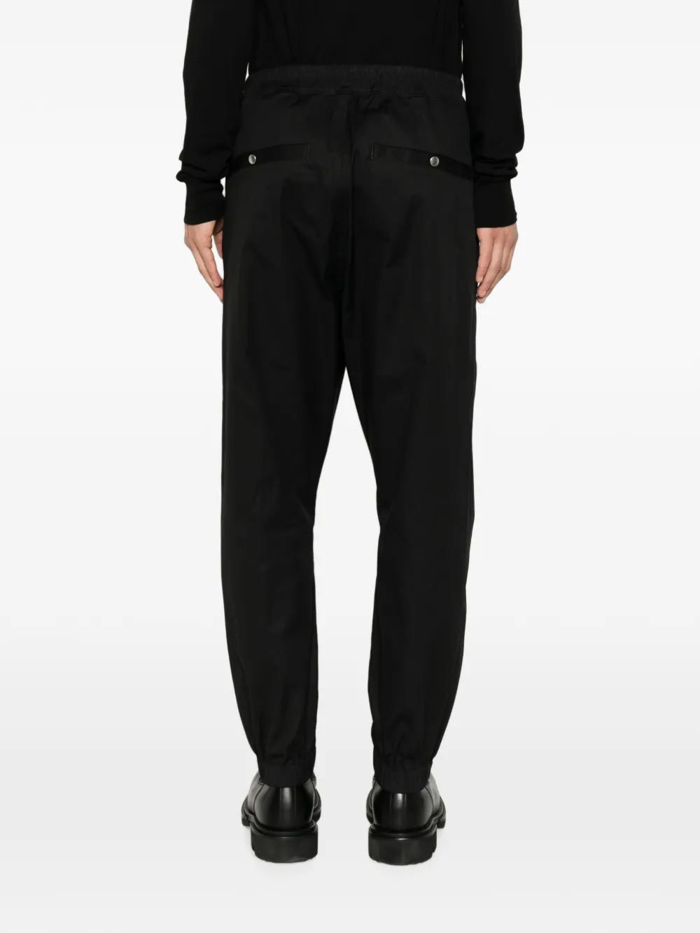 Rick Owens Tower Tecuatl trainingsbroek van zwart popeline