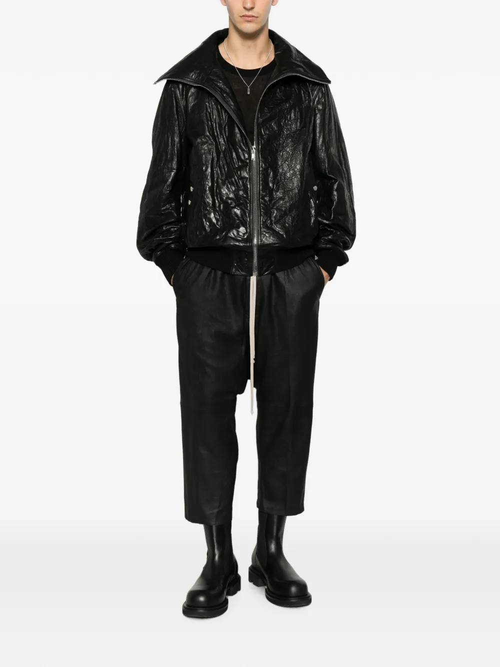 Rick Owens Cropped broek Zwart
