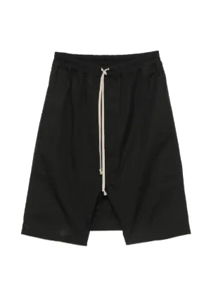 Rick Owens ショートサルエル 46 Rick Owens ドローストリング サルエルショーツ | ブラック | FARFETCH JP