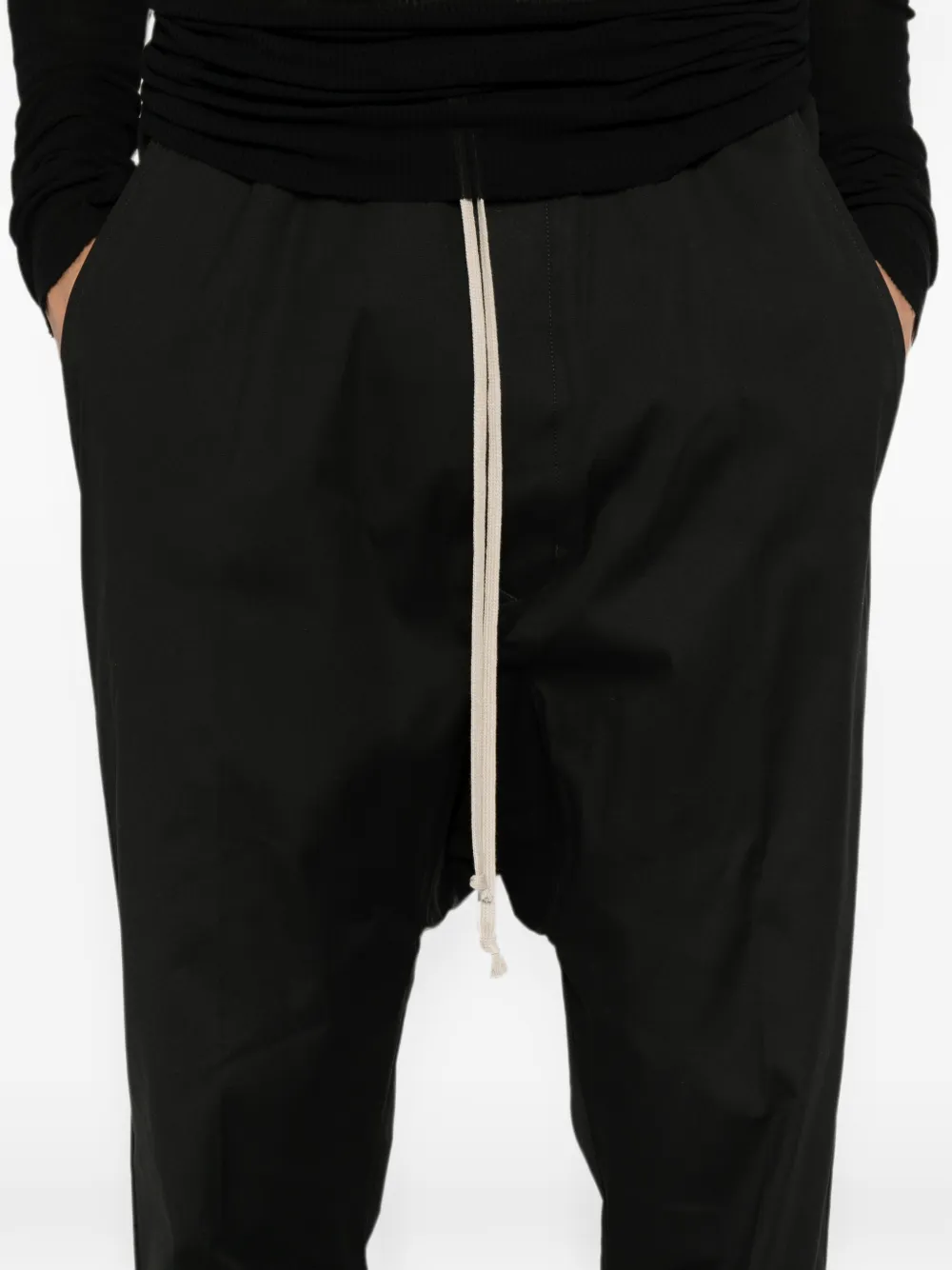 Rick Owens Tower Dietrich broek met trekkoord Zwart