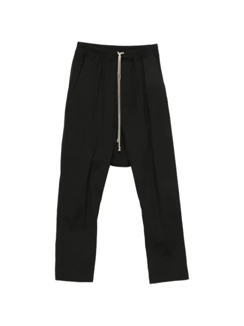 Rick Owens drawstring-fastening drop-crotch trousers