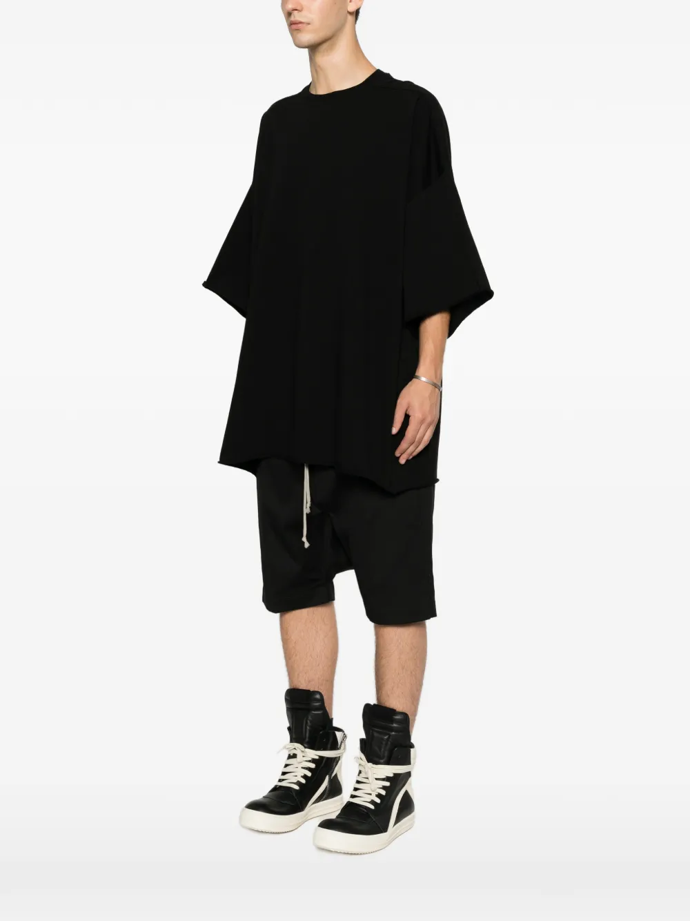 Rick Owens Tower Tommy T-shirt van katoenen jersey Zwart
