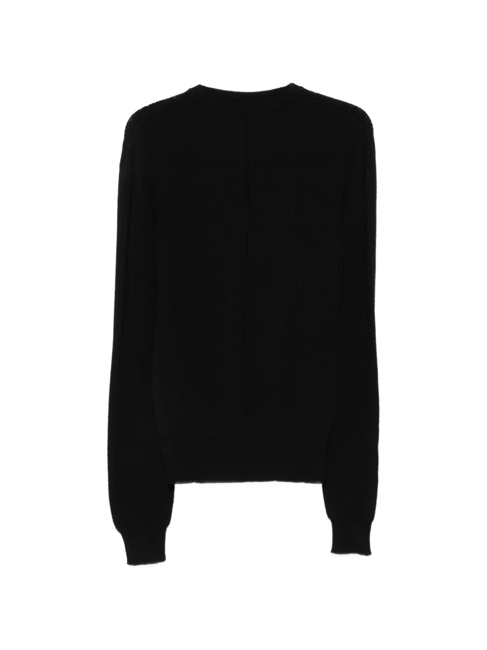 Rick Owens ribbed-knit Fisherman sweater - Schwarz
