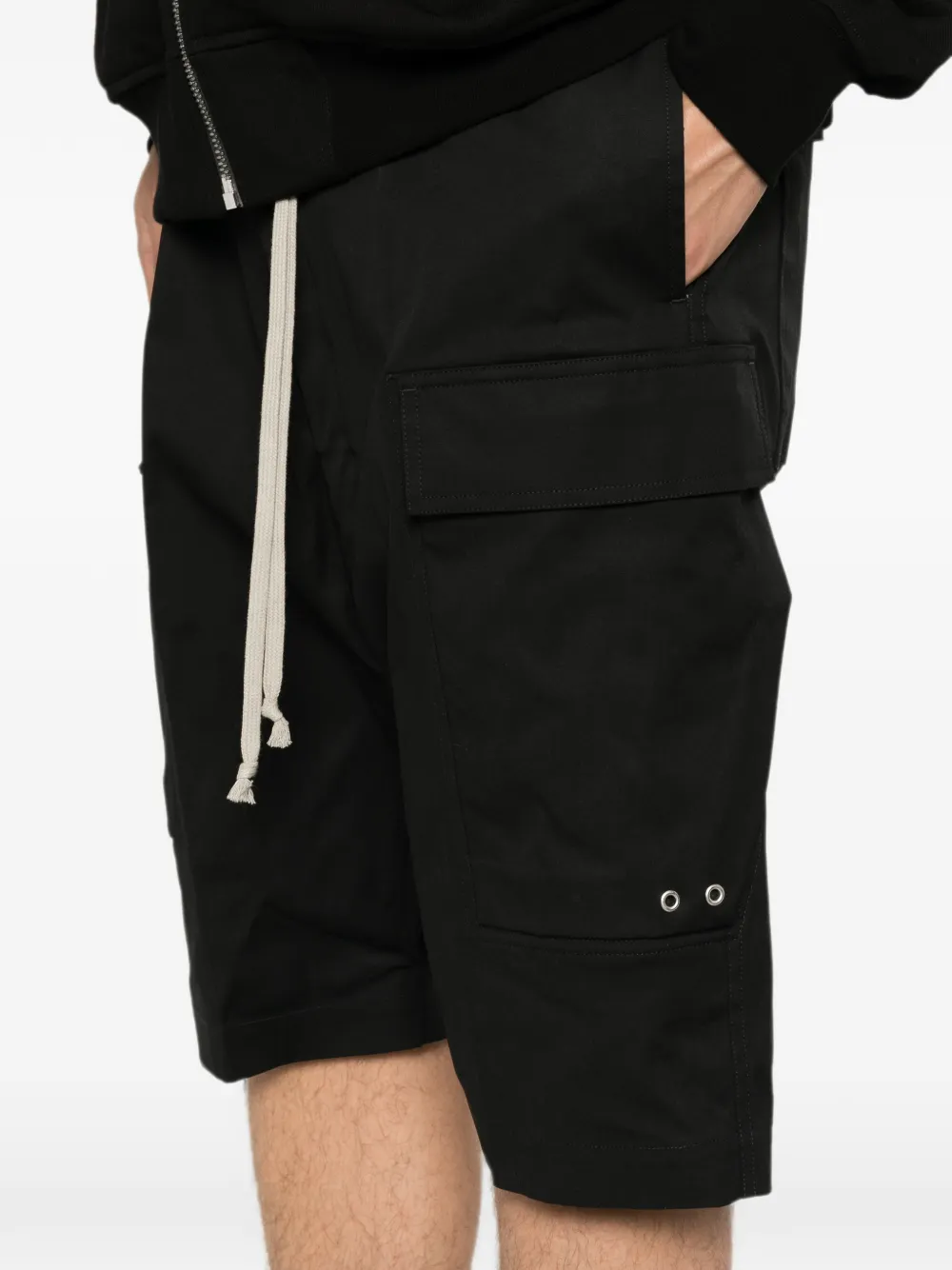 Rick Owens Shorts met elastische tailleband Zwart