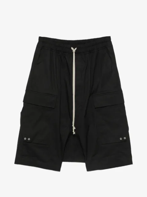 Rick Owens elasticated-waistband cargo shorts