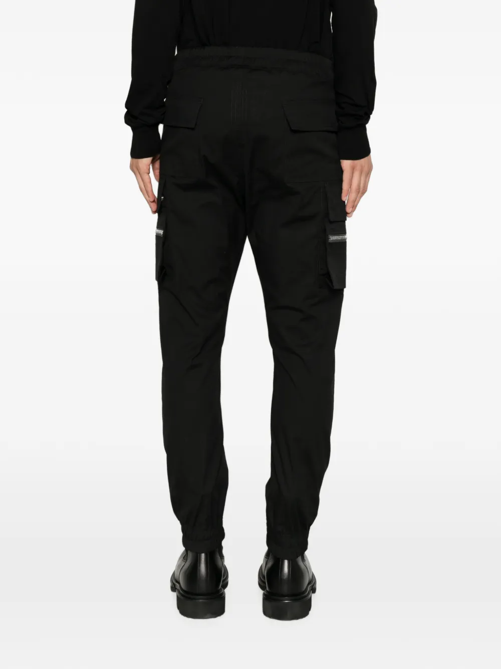 Rick Owens Tower Mastodon cargo broek van zwarte popeline