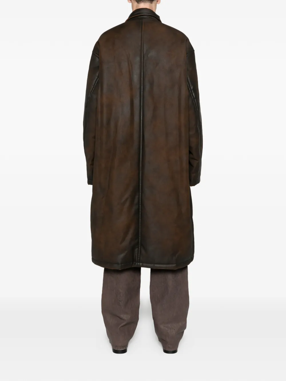Maison MIHARA YASUHIRO coated puffer coat Bruin