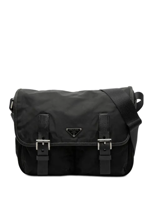 Prada Pre-Owned 2000-2013 Tessuto Double Buckle Messenger Bag crossbody bag