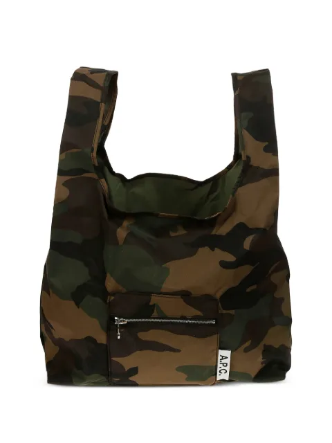 A.P.C. camouflage-pattern tote bag