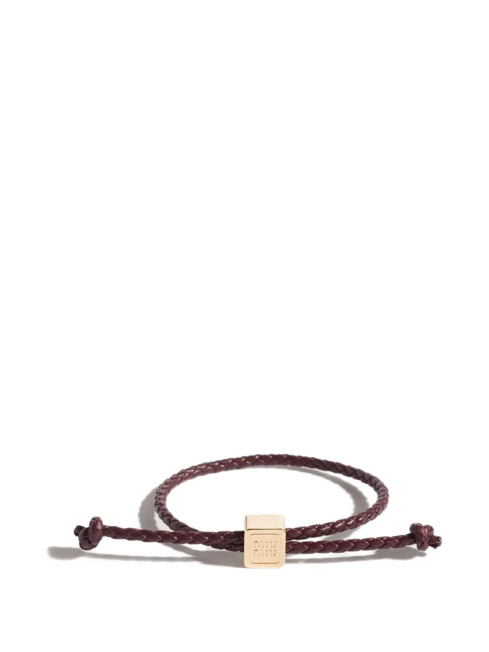 Miu Miu leather bracelet - Oro