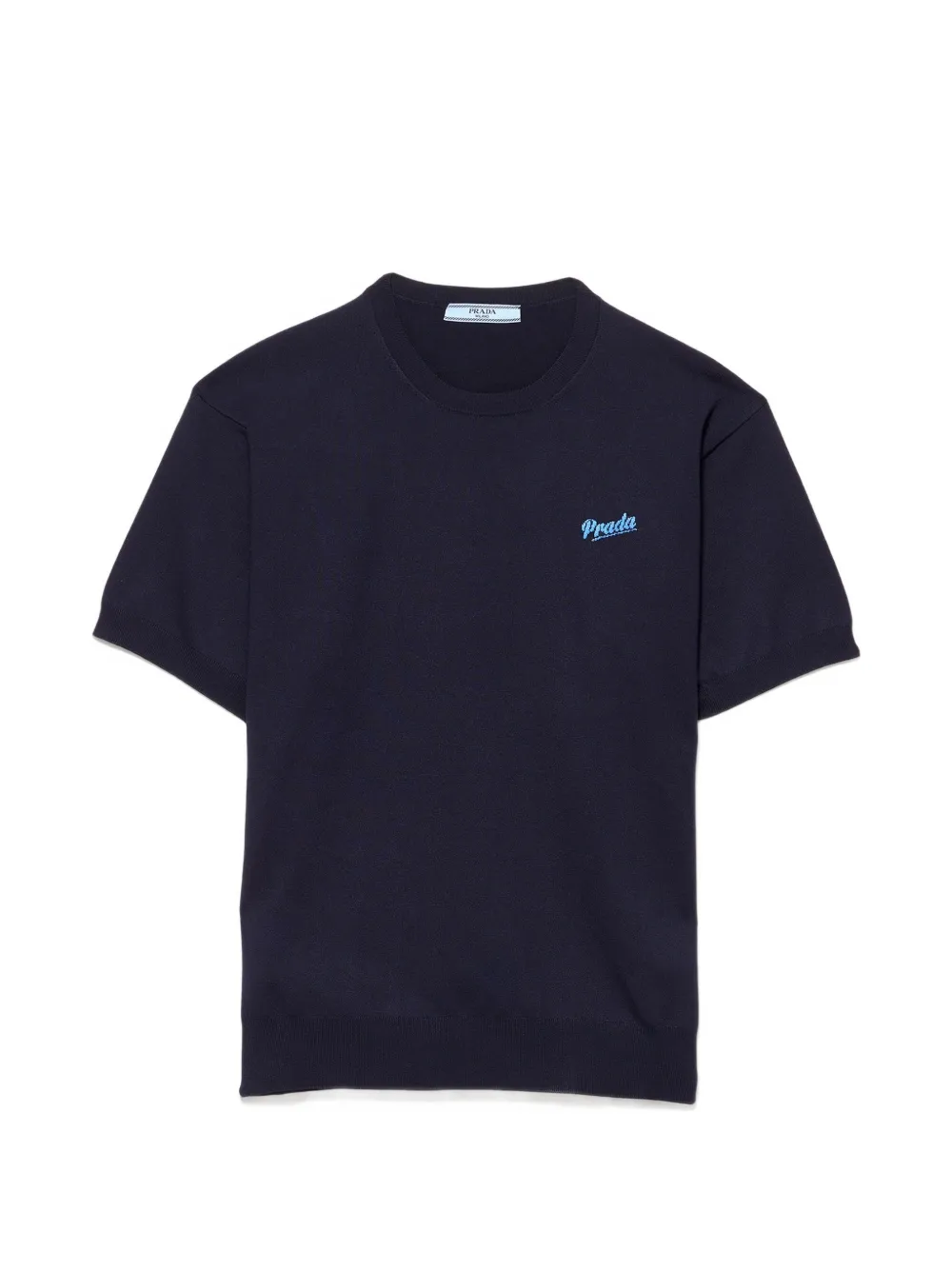 Prada silk crew-neck sweater - Blu