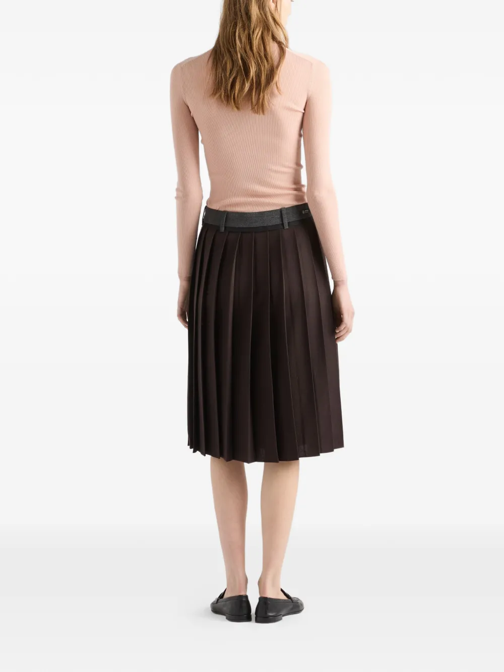  Prada Wool Crew-neck Sweater - Pink 