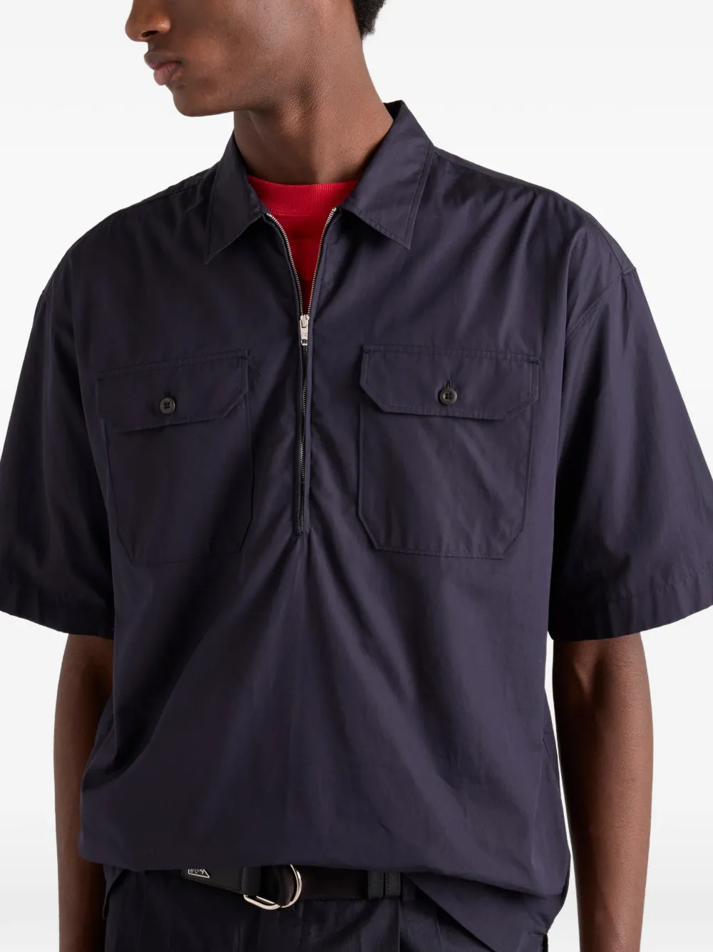 Prada Overhemd met korte mouwen Blauw