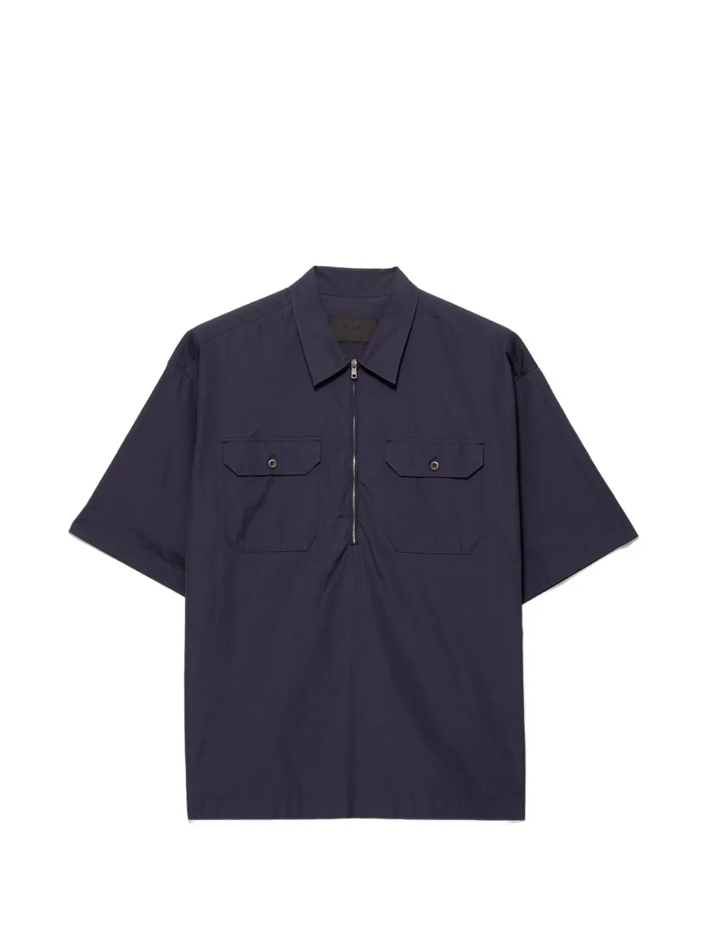 Prada Short-sleeved cotton shirt - Blu