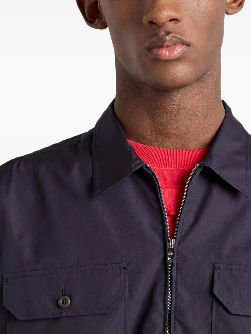Prada Overhemd met korte mouwen Blauw