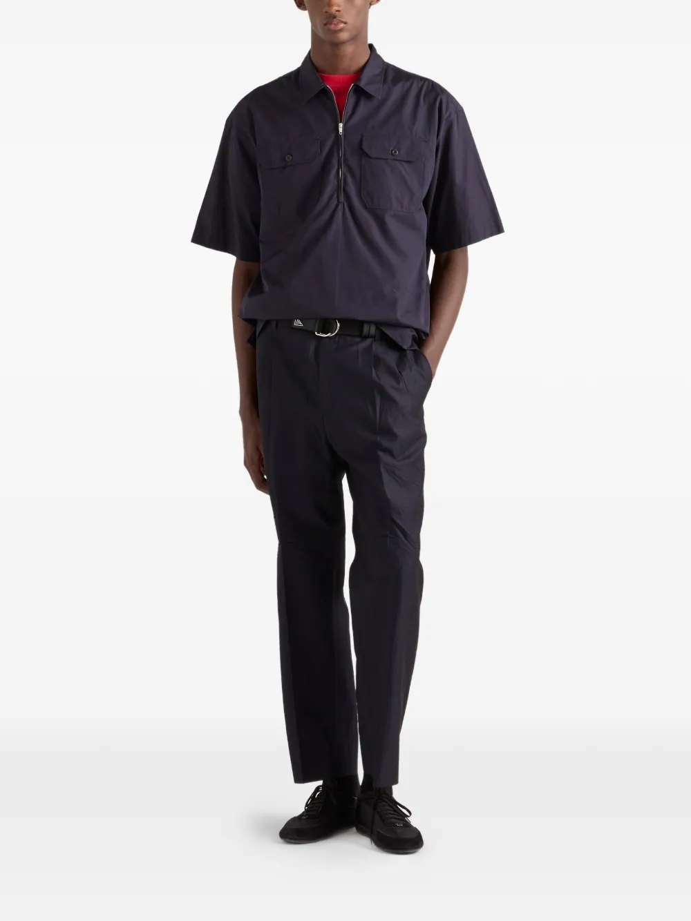 Prada Overhemd met korte mouwen Blauw