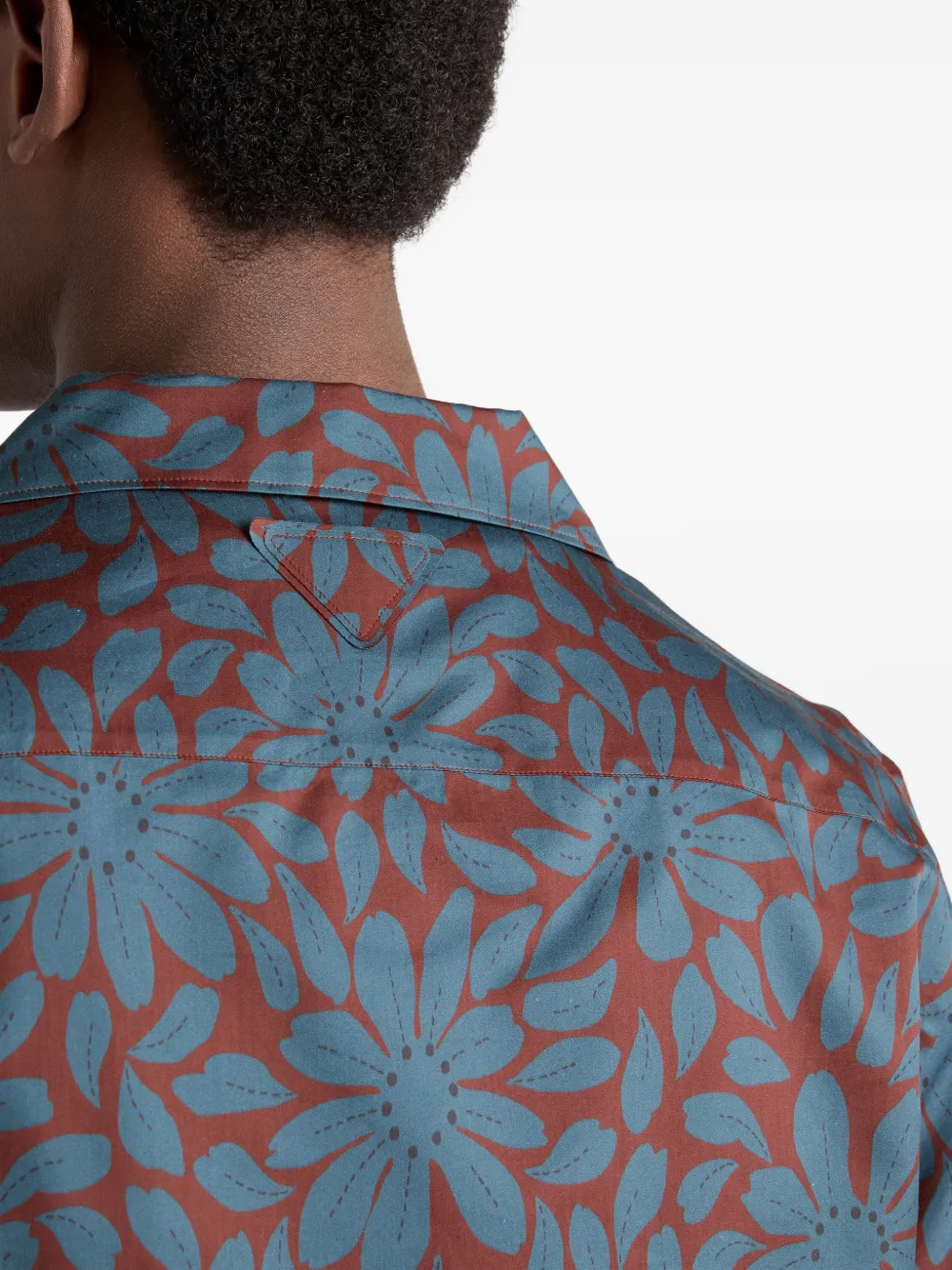 Prada Overhemd van katoenblend Rood