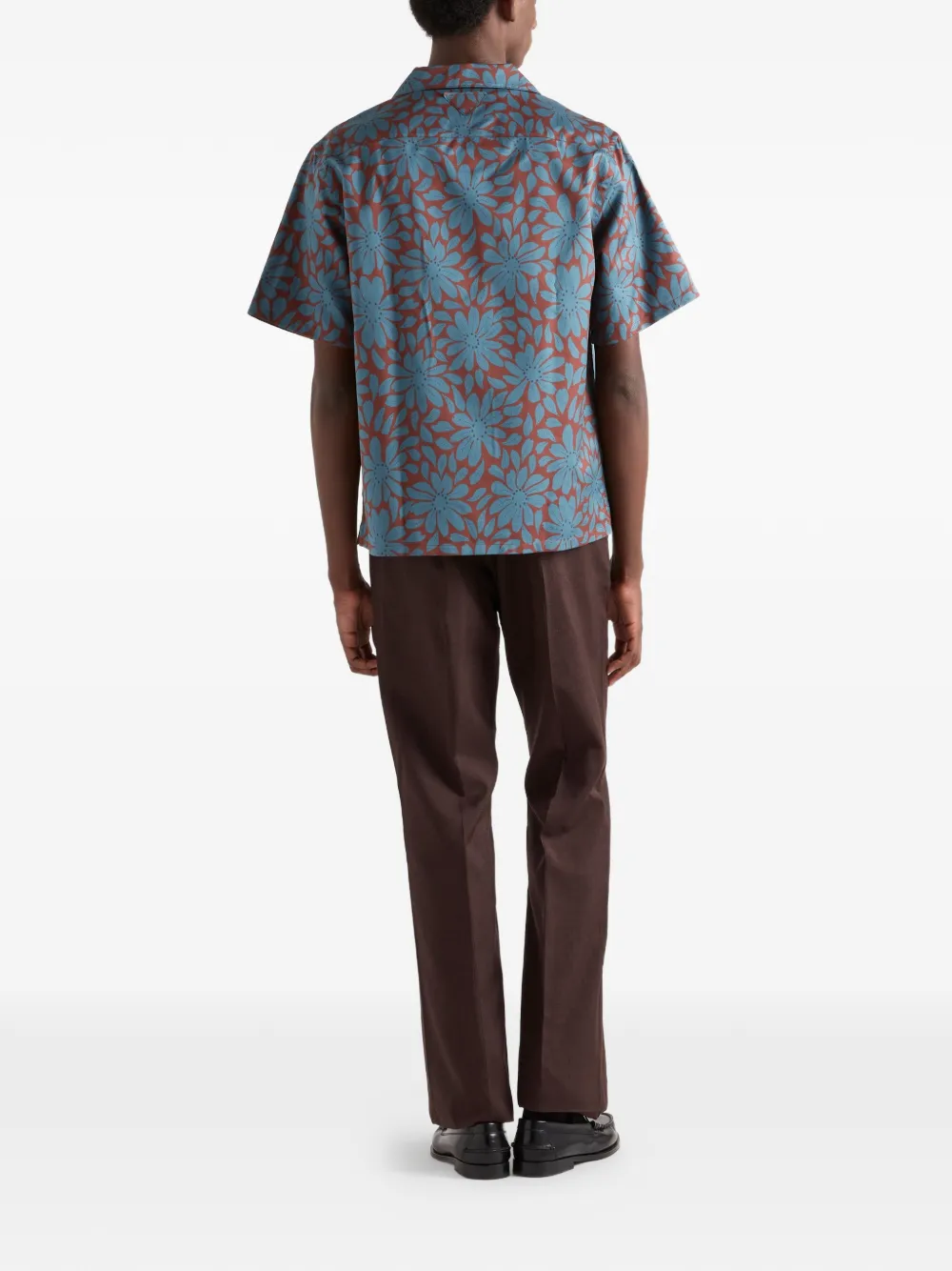 Prada Overhemd van katoenblend Rood