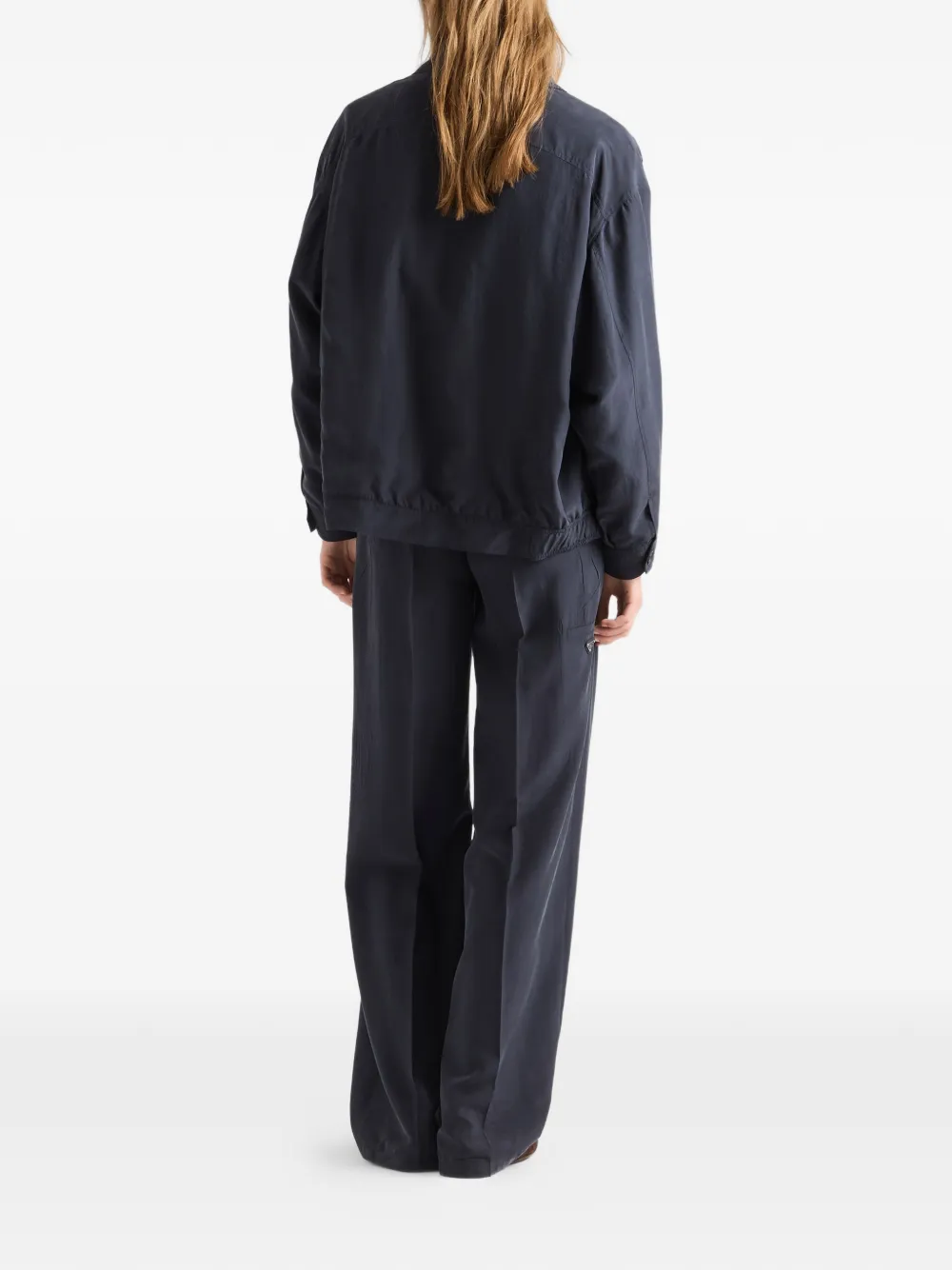  Prada Silk Jacket - Blue 