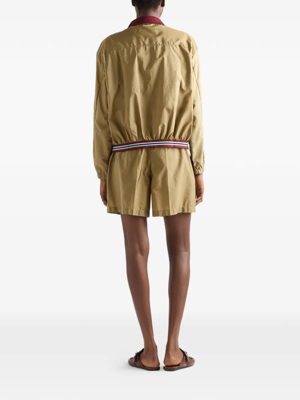  Prada Lightweight Re-nylon Blouson Jacket - Neutrals 