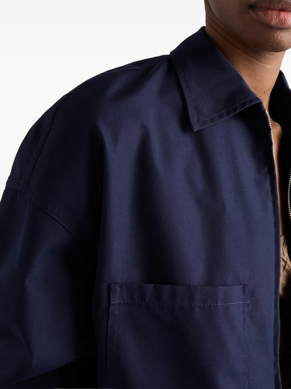 Prada Popeline jas Blauw