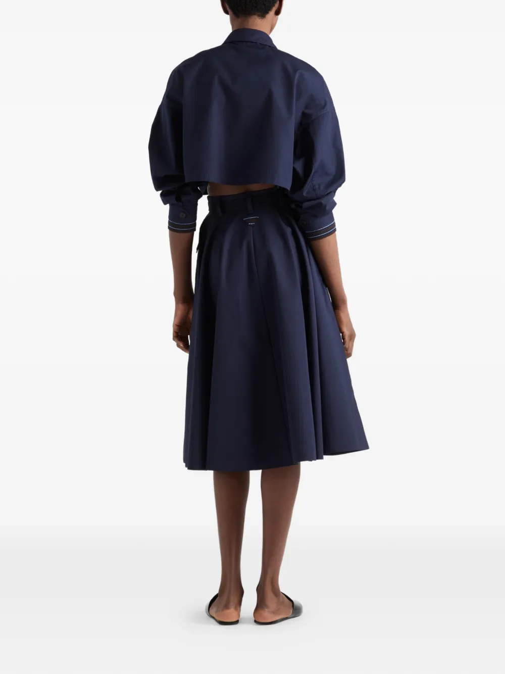  Prada Poplin Blouson Jacket - Blue 