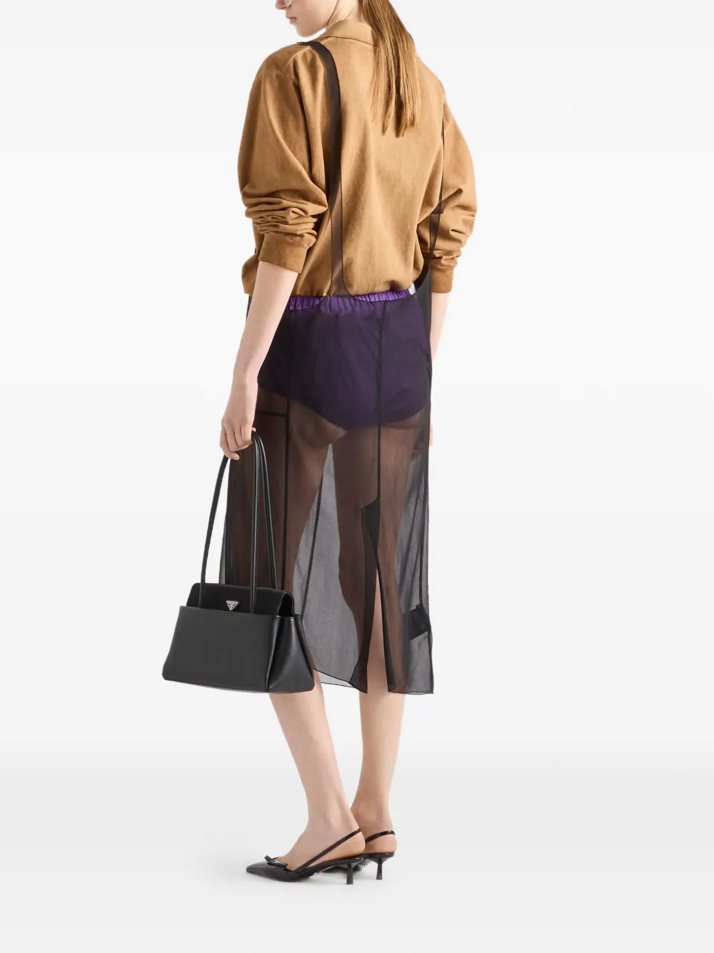 Prada Poplin Shorts - Purple 