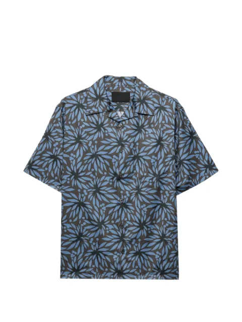 Prada printed cotton bowling shirt