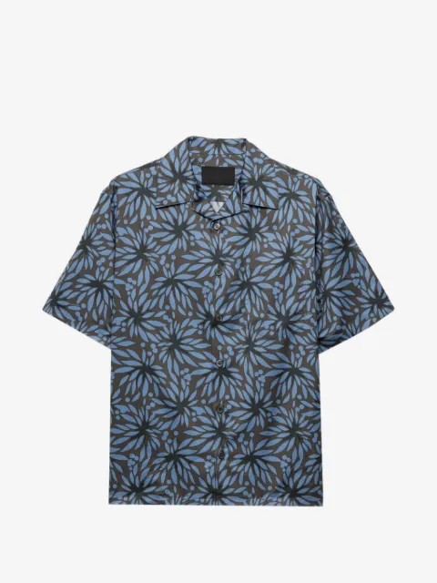 Prada printed cotton bowling shirt