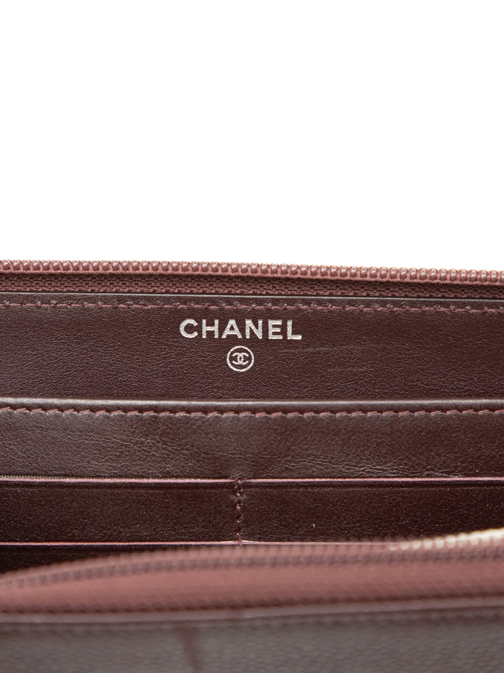 2012 Cc Caviar Zip Around Wallet Long Wallets