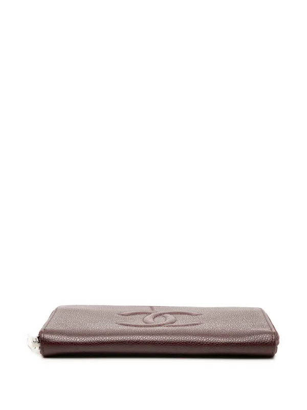 CHANEL Pre-Owned 2012 ココマーク ファスナー長財布 | レッド
