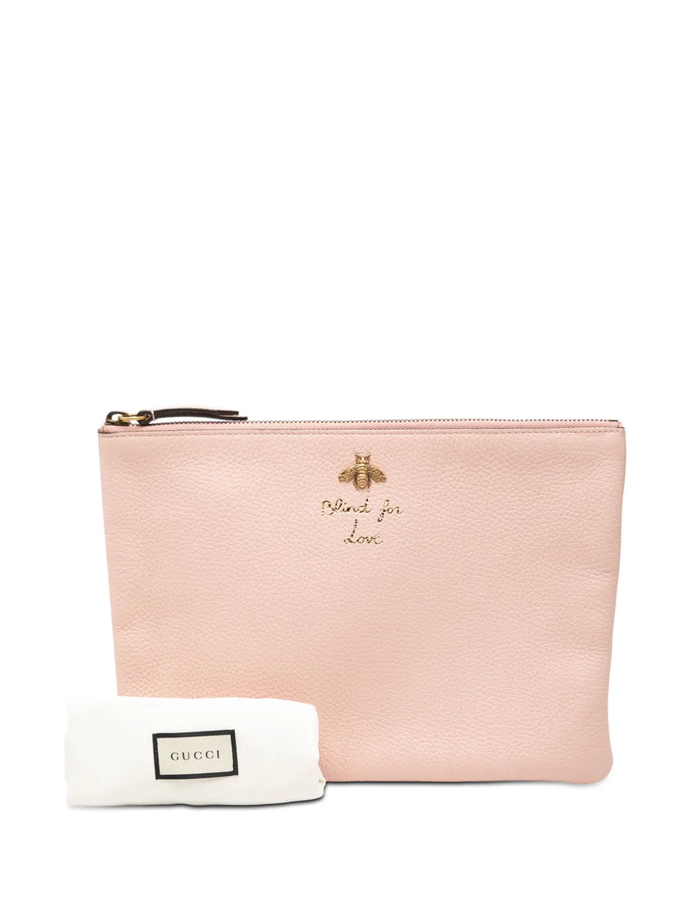 Gucci Pre-Owned 2000-2015 レザー ブラインドフォーラブ クラッチ
