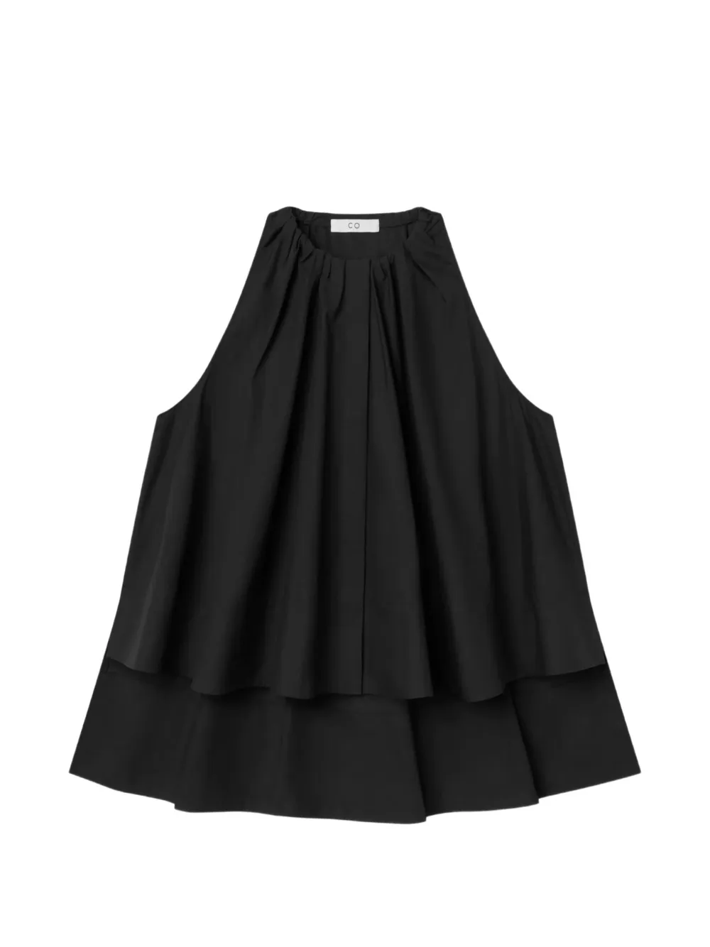 CO COLLECTION T-shirt con arricciatura - Nero