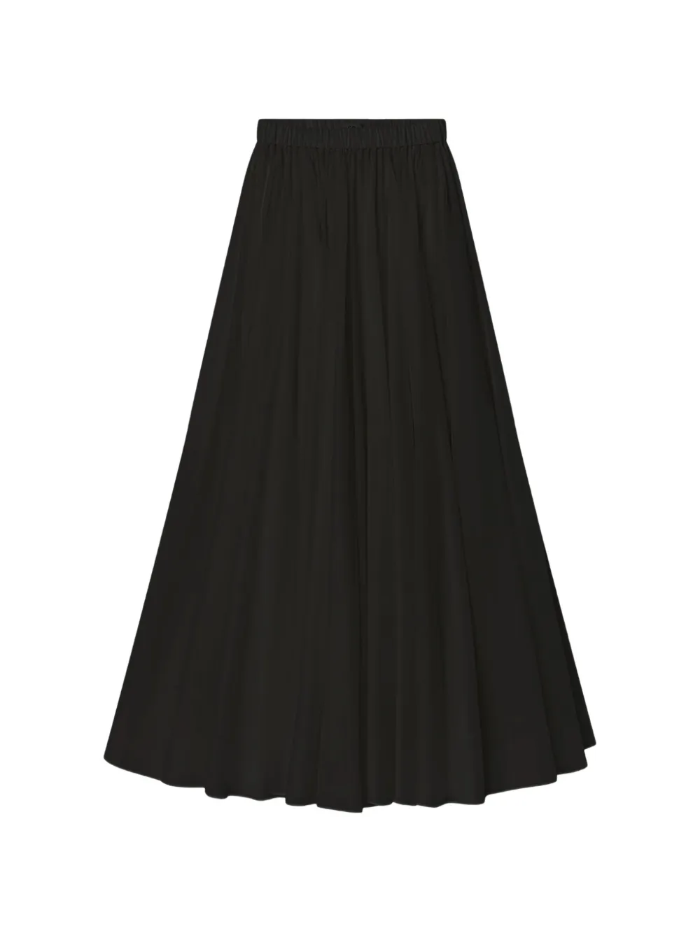 CO COLLECTION gathered-waist flared skirt - Nero