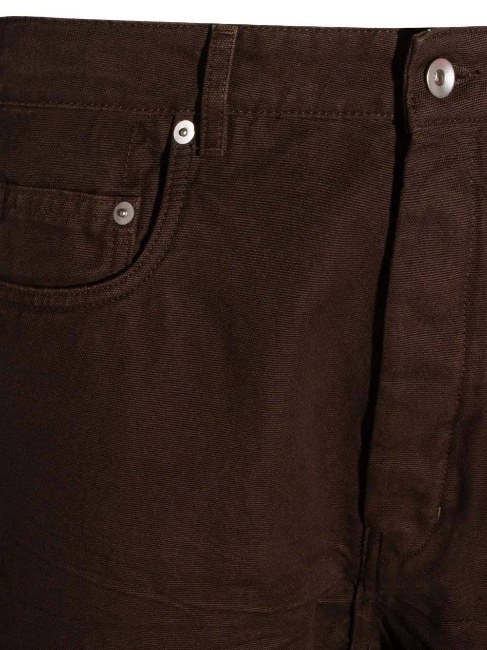 Rick Owens DRKSHDW Broek met zak Bruin