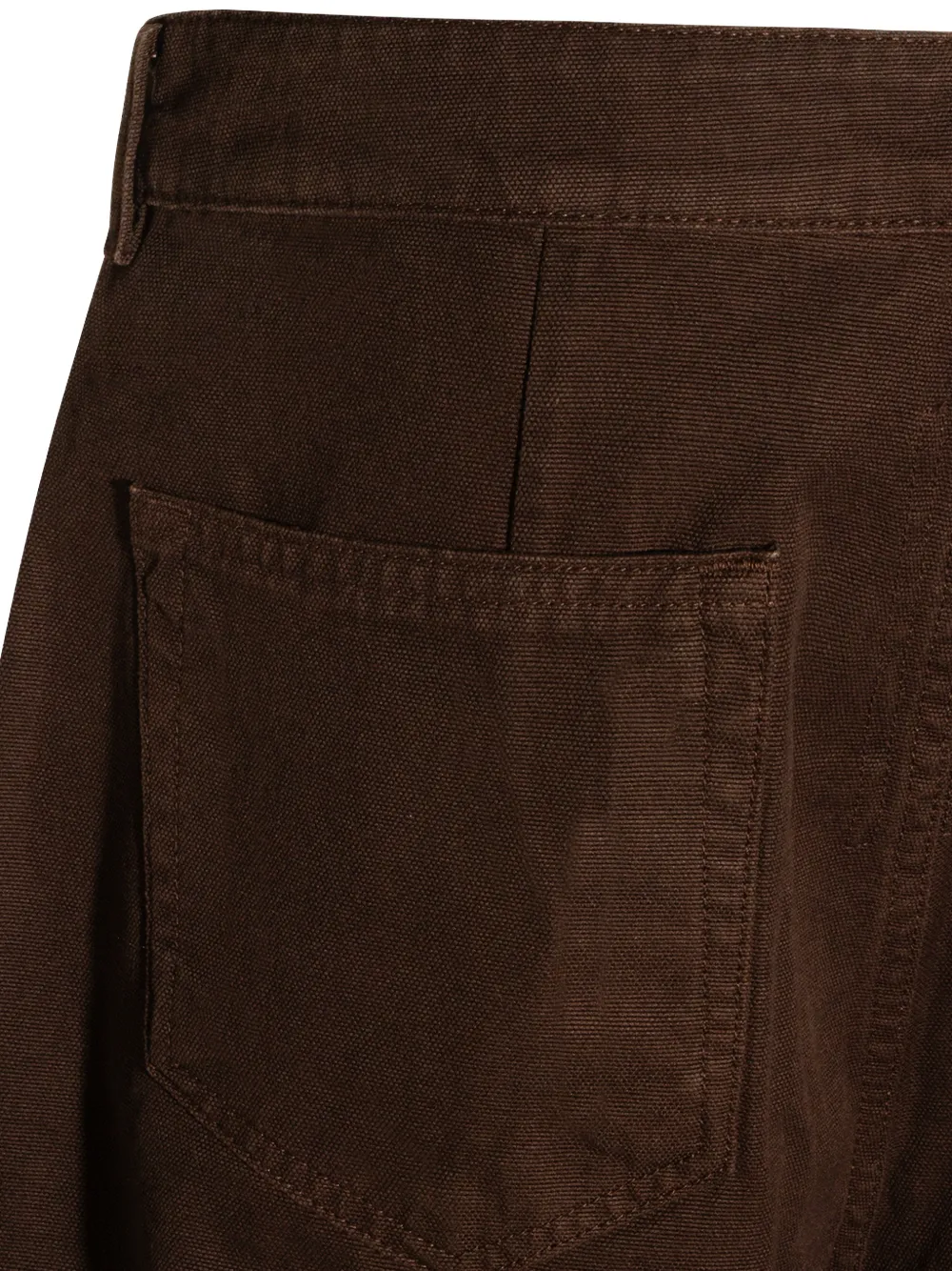 Rick Owens DRKSHDW Broek met zak Bruin