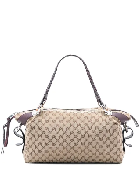 Gucci Pre-Owned 2016-2026 medium GG Bamboo Bar canvas shopper