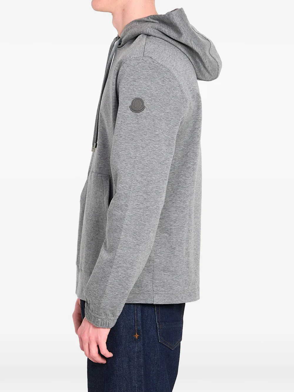 Moncler Hoodie met trekkoord en buidelzak Grijs
