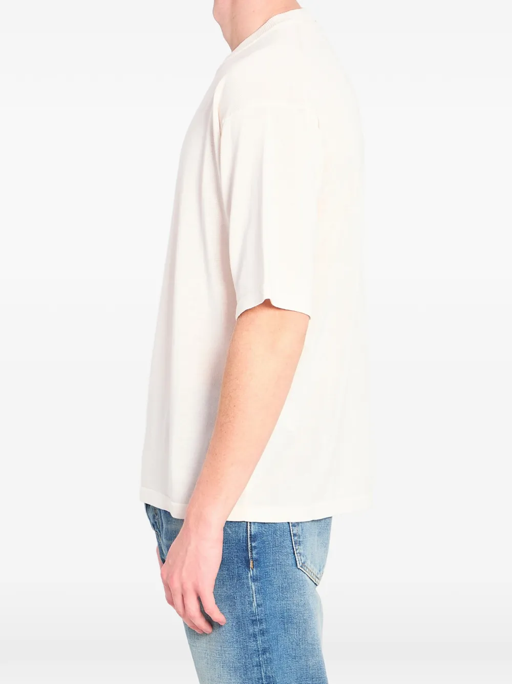Roberto Collina T-shirt met ronde hals Beige